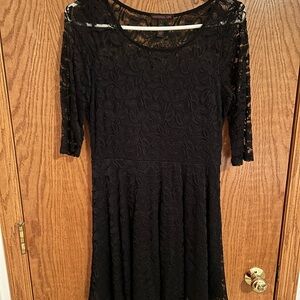 Black lace dress